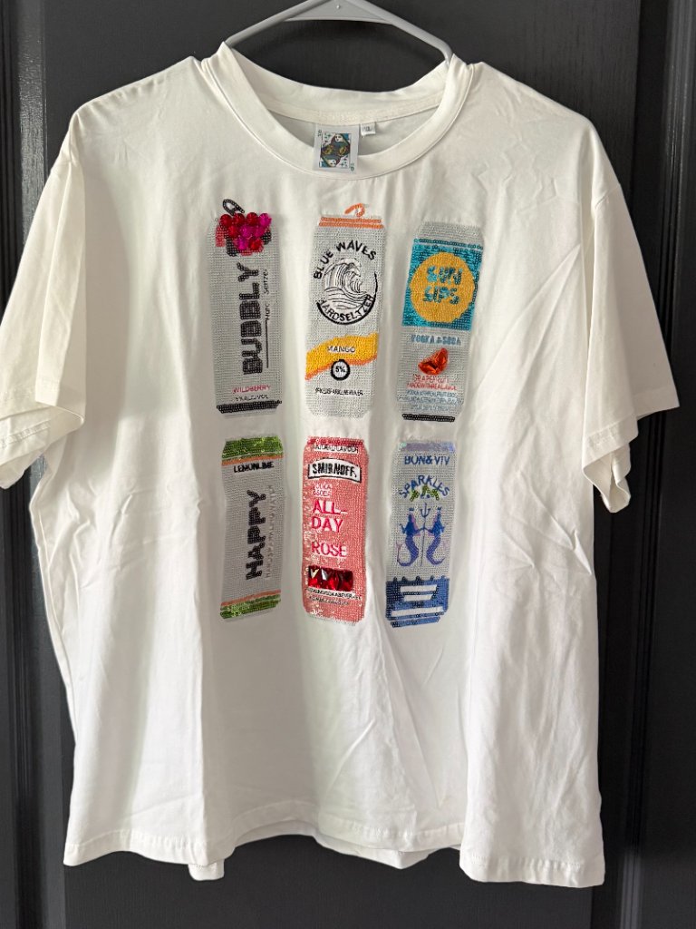Nwt Queen Of Sparkles Seltzer Tee - Size Xl